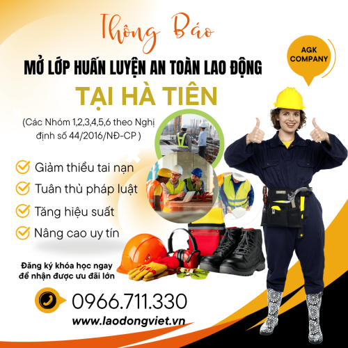 Huấn Luyện An Toàn - Vệ Sinh Lao Động Tại Hà Tiên