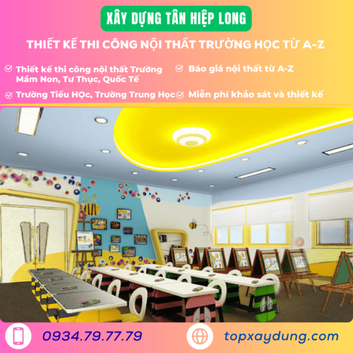 Cung cấp thiết bị nội thất gỗ trường mầm non tại Đồng Nai