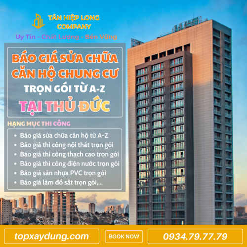 Dịch vụ sửa Căn Hộ Chung Cư tại Thủ Đức trọn gói