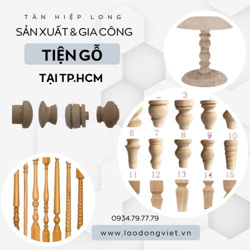 Xưởng Sản Xuất Gia Công & Tiện gỗ tại TpHCM Theo Yêu Cầu