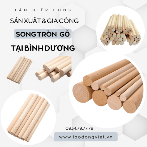 Xưởng Gia Công Sản Xuất & Tiện Song tròn gỗ tại Bình Dương