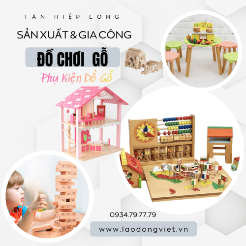 Xưởng Sản Xuất Đồ Chơi Gỗ & Phụ Kiện Gỗ Theo Yêu Cầu