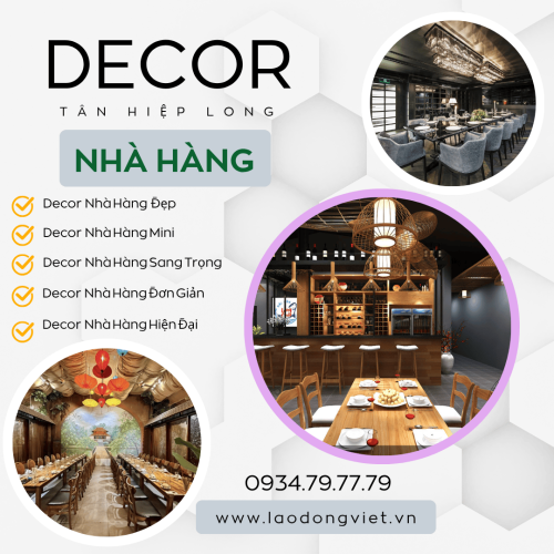 Decor Thiết Kế Thi Công Nội Thất Nhà Hàng Sang Trọng Hiện Đại