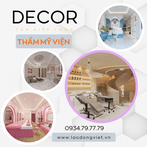 Decor Thiết Kế Thi Công Nội Thất Thẩm Mỹ Viện Sang Trọng Hiện Đại