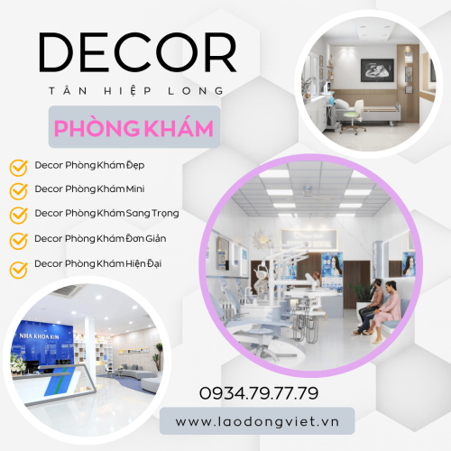 Decor Thiết Kế Thi Công Nội Thất Phòng Khám Sang Trọng Hiện Đại