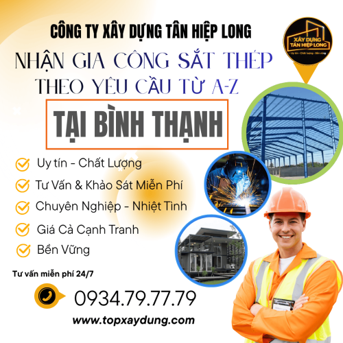 Thi Công Sắt Thép Trọn Gói Tại Bình Thạnh Uy Tín Giá Rẻ