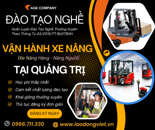 Học Lái Xe Nâng Tại Quảng Trị – Đào Tạo Cấp Chứng Chỉ Nghề Vận Hành Xe Nâng