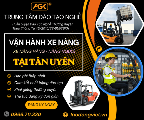 Học Lái Xe Nâng Tại Tân Uyên – Đào Tạo Cấp Chứng Chỉ Nghề Vận Hành Xe Nâng