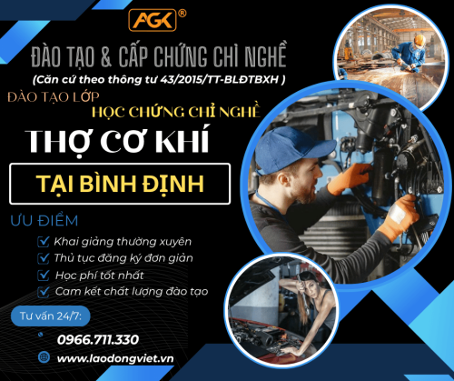 Học Nghề Cơ Khí Ở Quy Nhơn - Bình Định – Đào Tạo & Cấp Chứng Chỉ Nghề Thợ Cơ Khí