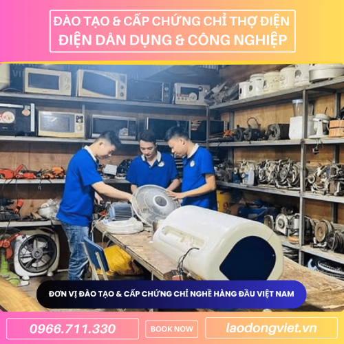 Học Thợ Điện (Dân Dụng & Công Nghiệp) ở Đồng Tháp – Đào Tạo & Cấp Chứng Chỉ Nghề Thợ Điện