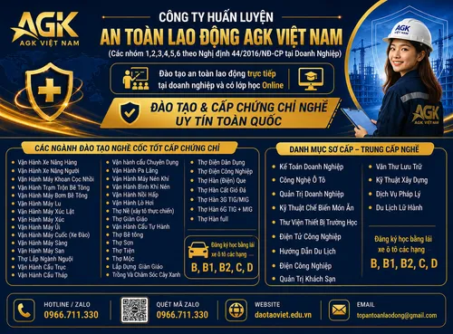 Trường đào tạo & cấp chứng chỉ nghề, sơ cấp nghề toàn quốc