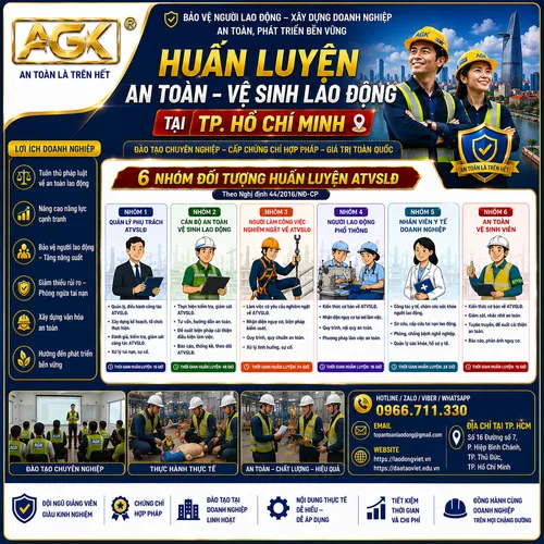 Huấn Luyện An Toàn - Vệ Sinh Lao Động Tại TPHCM (Sài Gòn) 