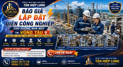Báo Giá Lắp Đặt Điện Công Nghiệp cho Xưởng Nhà Máy tại Vũng Tàu