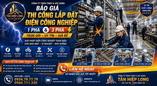 Báo Giá Lắp Đặt Điện Công Nghiệp cho Xưởng Nhà Máy tại TpHCM