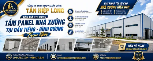 Báo Giá Thi Công Tấm Panel Nhà Xưởng tại Dầu Tiếng Trọn Gói