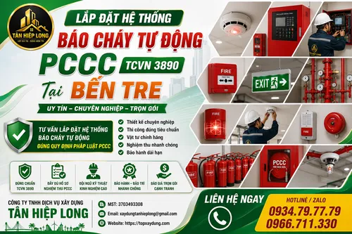 Lắp Đặt Hệ Thống Báo Cháy Tự Động PCCC (TCVN 3890) tại Bến Tre