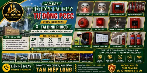 Lắp Đặt Hệ Thống Báo Cháy Tự Động PCCC (TCVN 3890) tại Bình Phước