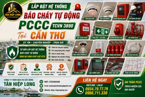 Lắp Đặt Hệ Thống Báo Cháy Tự Động PCCC (TCVN 3890) tại Cần Thơ