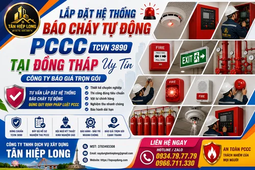 Lắp Đặt Hệ Thống Báo Cháy Tự Động PCCC (TCVN 3890) tại Đồng Tháp