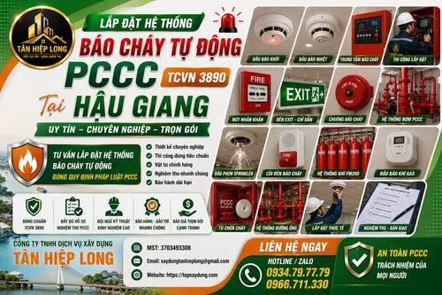 Lắp Đặt Hệ Thống Báo Cháy Tự Động PCCC (TCVN 3890) tại Hậu Giang