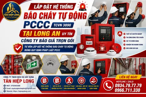 Lắp Đặt Hệ Thống Báo Cháy Tự Động PCCC (TCVN 3890) tại Long An