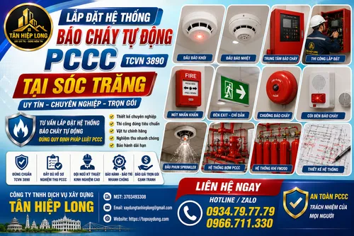 Lắp Đặt Hệ Thống Báo Cháy Tự Động PCCC (TCVN 3890) tại Sóc Trăng