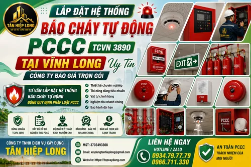 Lắp Đặt Hệ Thống Báo Cháy Tự Động PCCC (TCVN 3890) tại Vĩnh Long