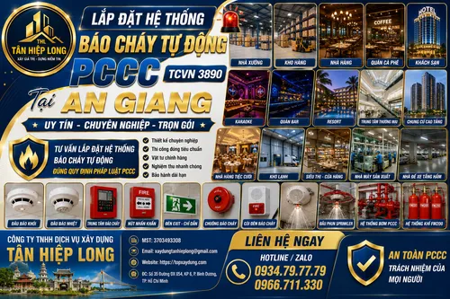Lắp Đặt Hệ Thống Báo Cháy Tự Động PCCC (TCVN 3890) tại An Giang