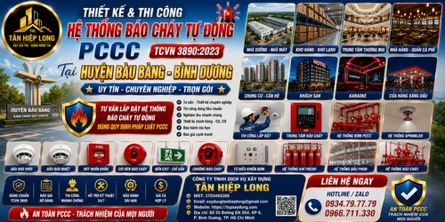 Lắp Đặt Hệ Thống Báo Cháy Tự Động PCCC (TCVN 3890) ở Bàu Bàng