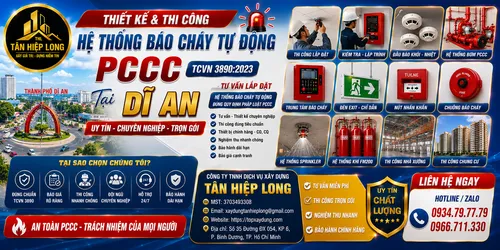 Lắp Đặt Hệ Thống Báo Cháy Tự Động PCCC (TCVN 3890) ở Dĩ An