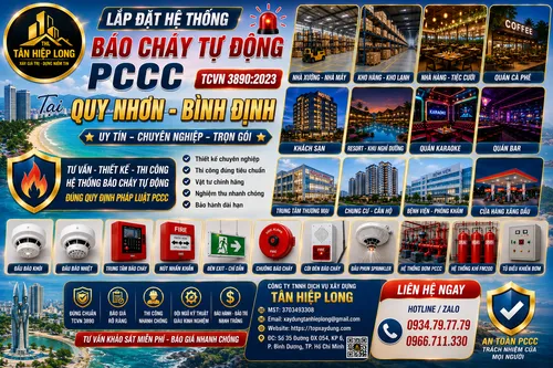 Lắp Đặt Hệ Thống Báo Cháy Tự Động PCCC (TCVN 3890) tại Bình Định