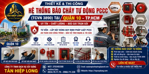 Lắp Đặt Hệ Thống Báo Cháy Tự Động PCCC (TCVN 3890) ở Quận 10