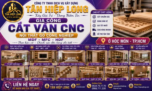 Gia Công Cắt Ván CNC Gỗ công nghiệp MDF-MFC-HDF ở Hóc Môn