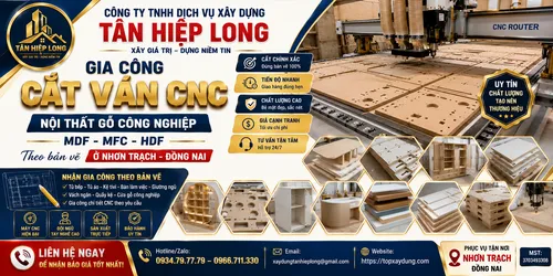 Gia Công Cắt Ván CNC Gỗ công nghiệp MDF-MFC-HDF ở Nhơn Trạch