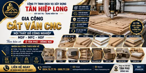 Cắt Ván CNC Gỗ công nghiệp MDF-MFC-HDF ở Tân Phú
