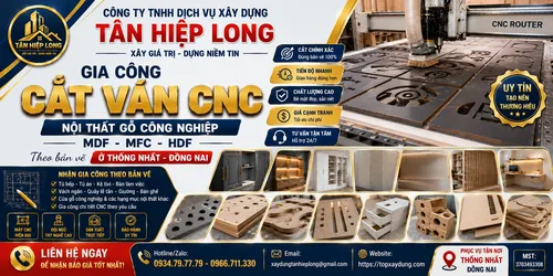 Gia Công Cắt Ván CNC Gỗ công nghiệp MDF-MFC-HDF ở Thống Nhất