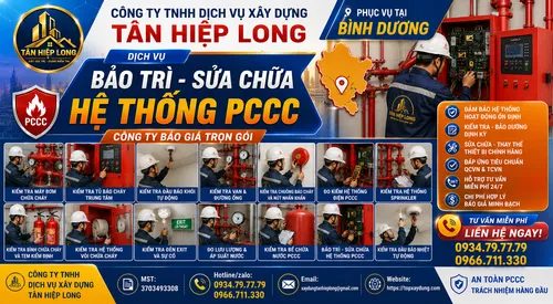 Dịch Vụ Bảo Trì Sửa Chữa Hệ Thống PCCC tại Bình Dương – Công ty Báo Giá Trọn Gói
