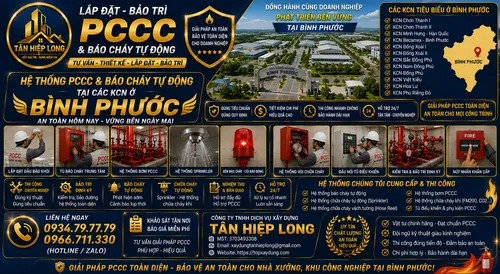 Lắp Đặt Bảo Trì & Sửa Chữa Hệ Thống PCCC ở các KCN Bình Phước