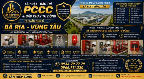 Lắp Đặt Bảo Trì & Sửa Chữa Hệ Thống PCCC ở các KCN Bà Rịa - Vũng Tàu