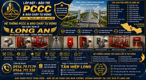 Lắp Đặt Bảo Trì & Sửa Chữa Hệ Thống PCCC ở các KCN Long An
