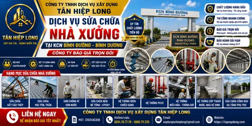 Sửa chữa Nhà Xưởng tại KCN Bình Đường – Công Ty báo giá trọn gói