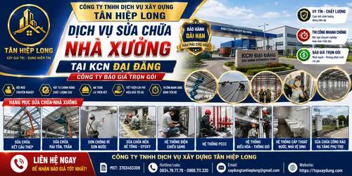 Sửa chữa Nhà Xưởng tại KCN Đại Đăng Bình Dương – Công Ty báo giá trọn gói