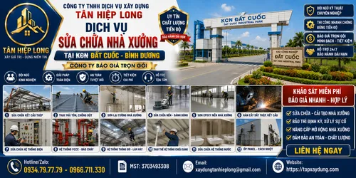 Sửa chữa Nhà Xưởng tại KCN Đất Cuốc – Công Ty báo giá trọn gói