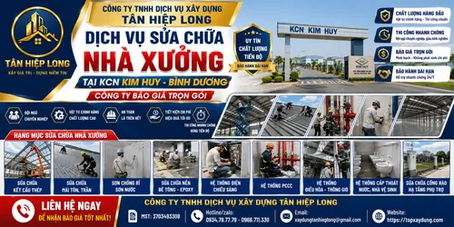 Sửa chữa Nhà Xưởng tại KCN Kim Huy – Công Ty báo giá trọn gói