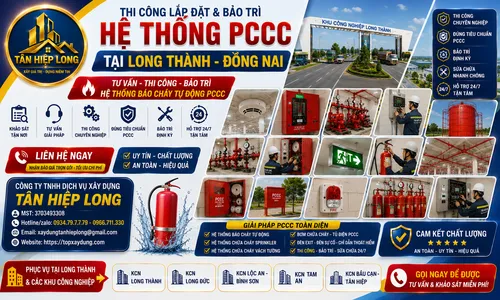 Thi Công Lắp Đặt & Bảo Trì Hệ Thống PCCC tại Long Thành