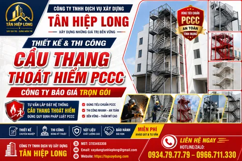 Thiết kế & Thi Công Cầu Thang Thoát Hiểm PCCC – Công Ty Báo Giá Trọn Gói