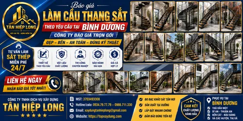 Báo Giá Làm Cầu Thang Sắt Theo Yêu Cầu tại Bình Dương
