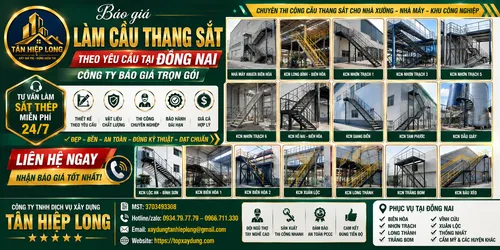 Báo Giá Làm Cầu Thang Sắt Theo Yêu Cầu tại Đồng Nai