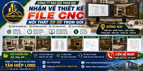 Nhận Vẽ Thiết Kế File CNC Nội Thất 2D 3D tại Đồng Nai