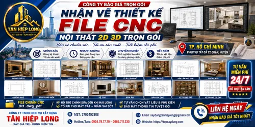 Nhận Vẽ Thiết Kế File CNC Nội Thất 2D 3D tại TpHCM